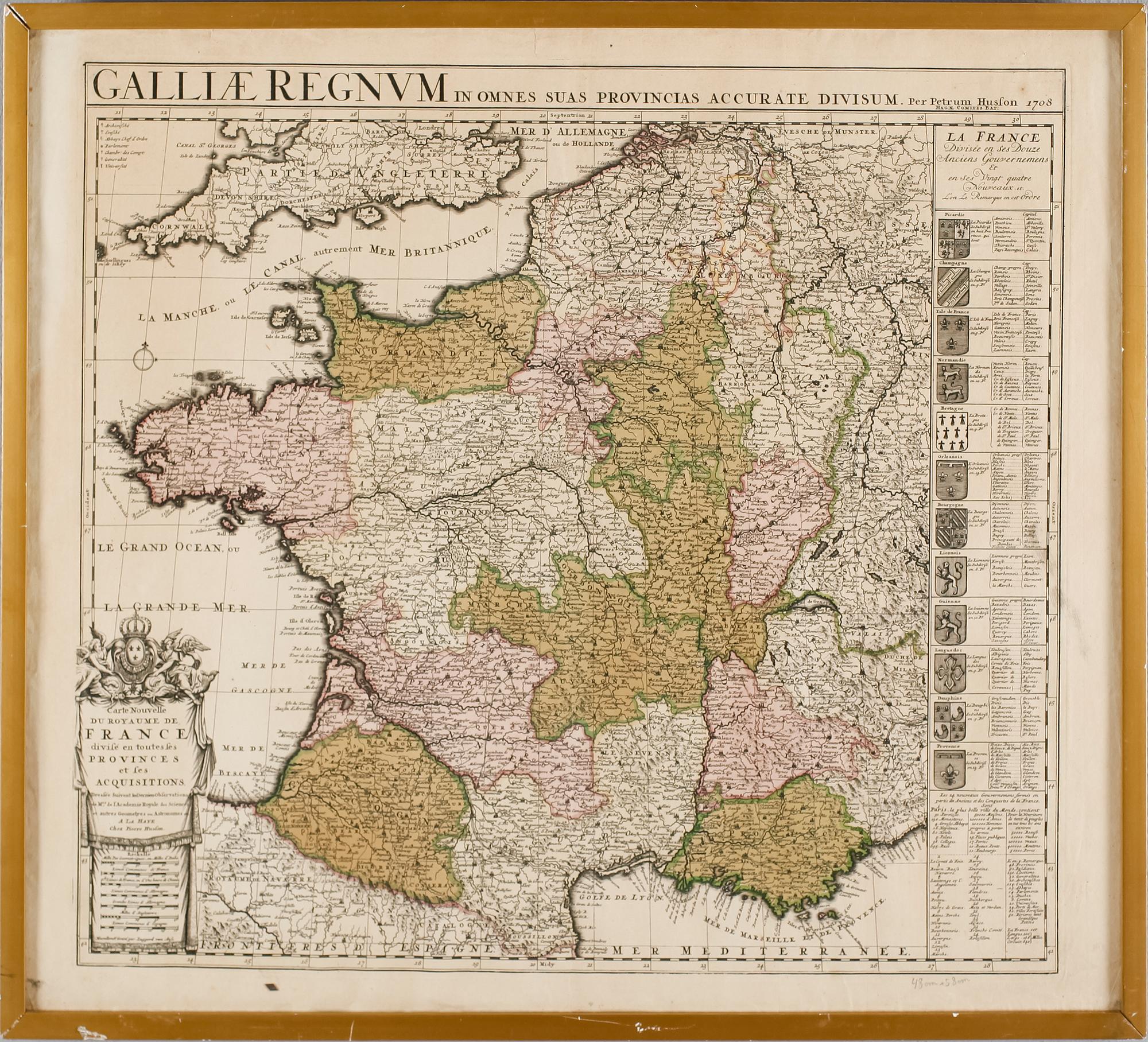 KOPPARSTICK, karta, Petrum Husson 1708.