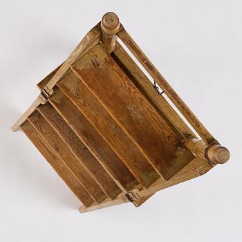 A late baroque library-ladder, mid/later part 18th century.