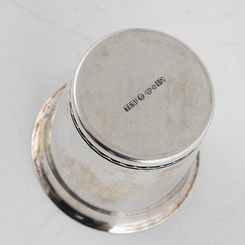 A set of twenty Swedish silver cups, including Tore Eldh, Ceson, Gothenburg 1981.