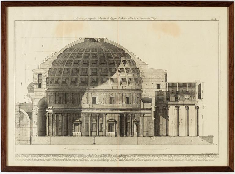 FRANCESCO PIRANESI, etching, signed and dated 1786 in plate.