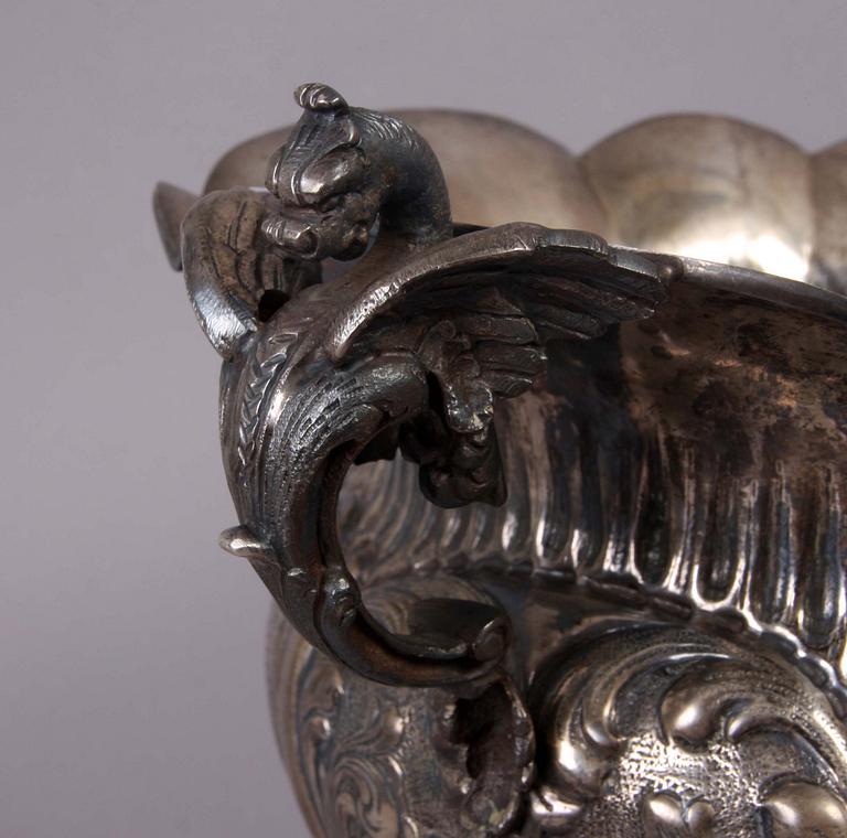 VIN samt CHAMPAGNEKYLARE, låghaltigt silver.