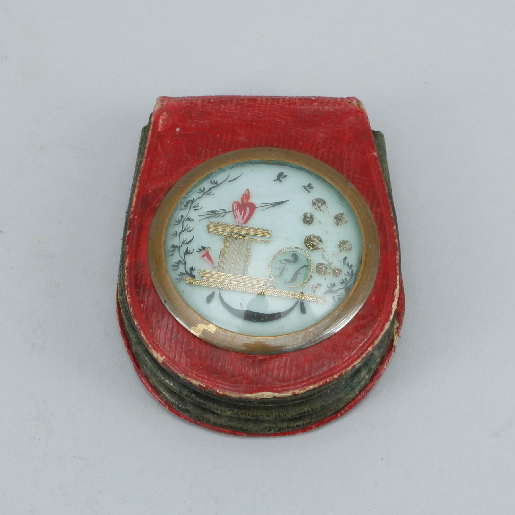 DIVERSE PORTMONNÄER, SNODDAR, SPÄNNEN, 7 delar, 1700-1800-tal.