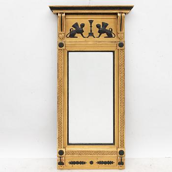 A late Gustavian mirror, Sweden, beginning of the 19th century.