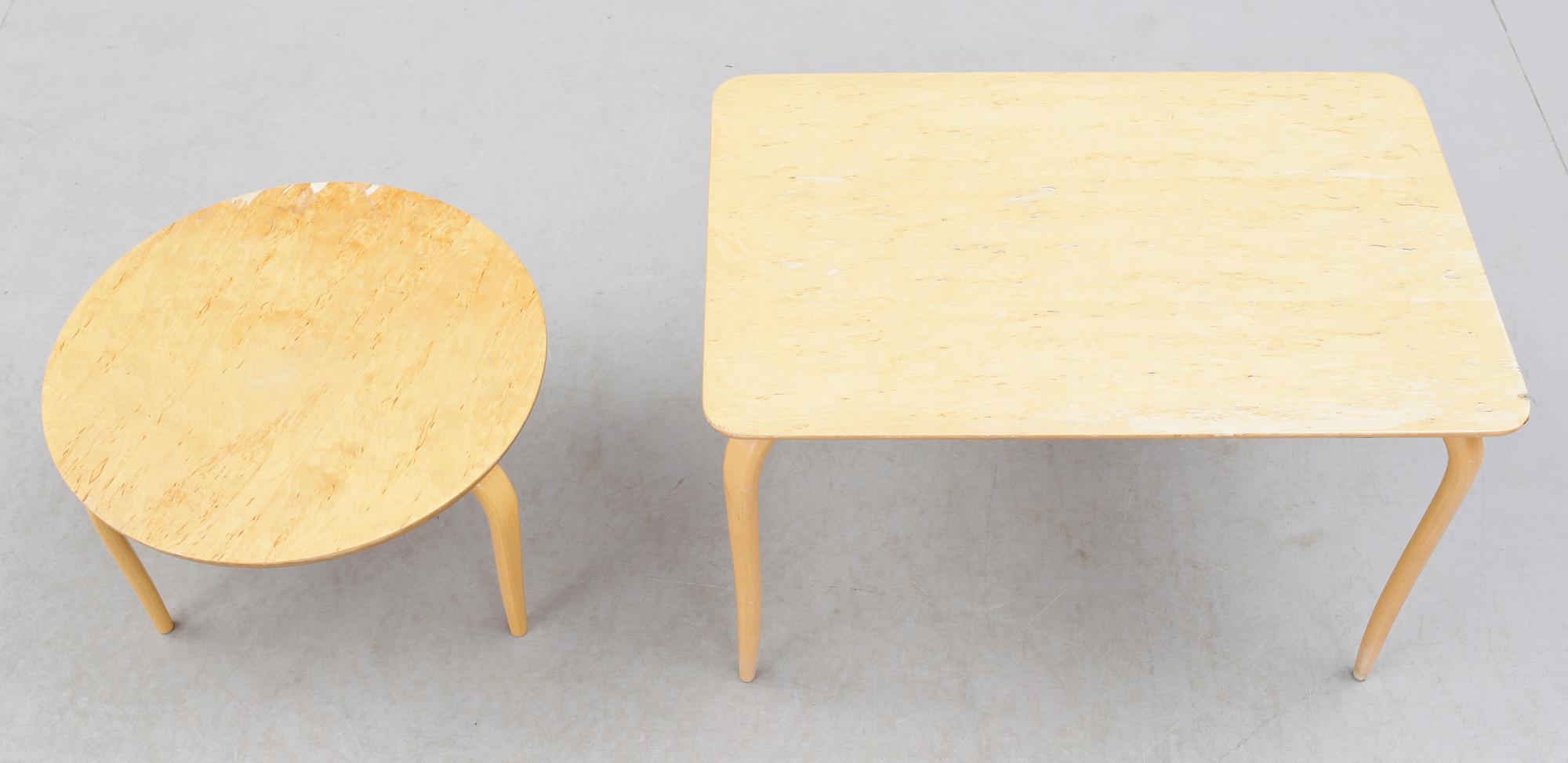 SIDOBORD, 2 st, Bruno Mathsson, bla. Mathsson International, 1900-talets andra hälft.