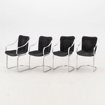 A set of four late 20th century chairs.