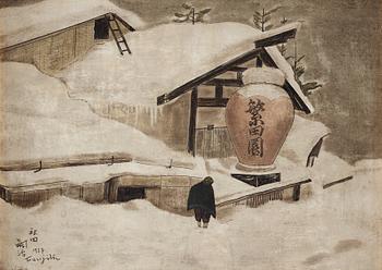 293. Tsuguharu Foujita, "Paysage d'Akita sous la neige".