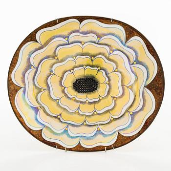 Birger Kaipiainen, dekorationsfat, "Florence"-serien, signerad Birger Kaipiainen, Arabia Finland.