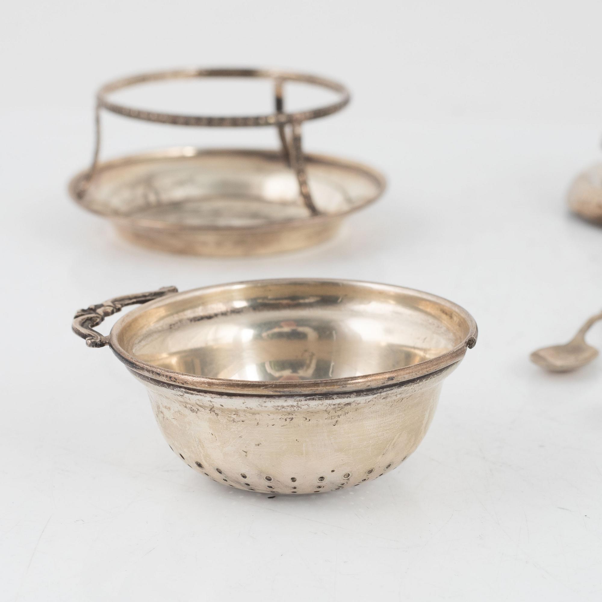 Parti silver, miniatyrer, 16 delar, Colombia, 1900-tal.