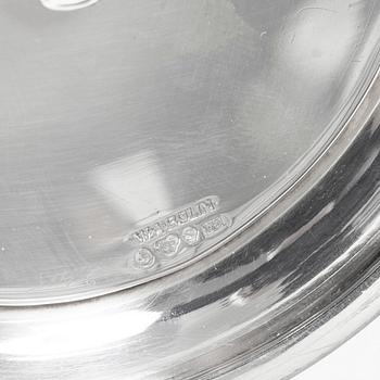 W.A. Bolin, ljusstakar, ett par, silver, Stockholm, 1947.