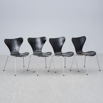 STOLAR, 4 st, "Sjuan", Arne Jacobsen, Fritz Hansen.