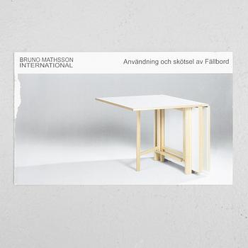 Bruno Mathsson, slagbord, "Maria Flap", Mathsson International, Värnamo, Sweden, 2017.