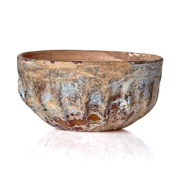 336. A mould-blown glass bowl, probably Iran, circa 12-13th century.
