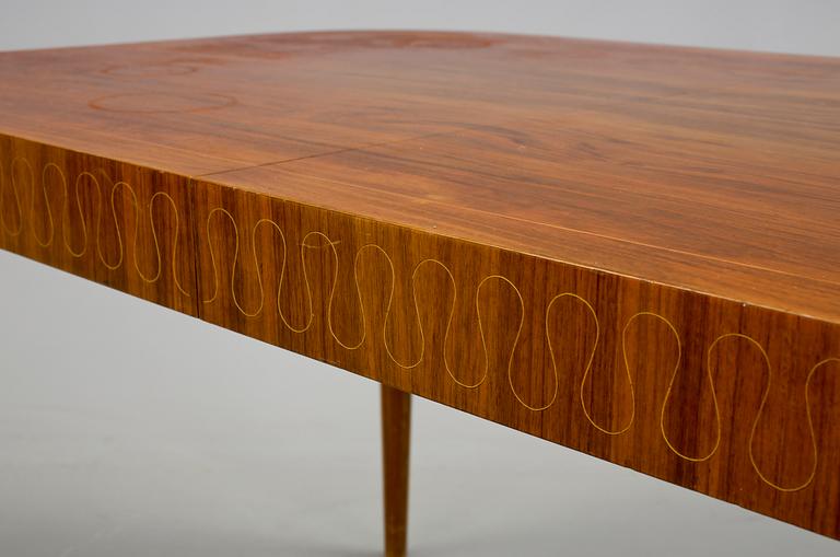 MATBORD, art deco, med två iläggsskivor, 1930-tal.