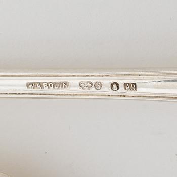 A 99-piece silver model G cutlery service, mark of W.A. Bolin, Stockholm, including 1950.