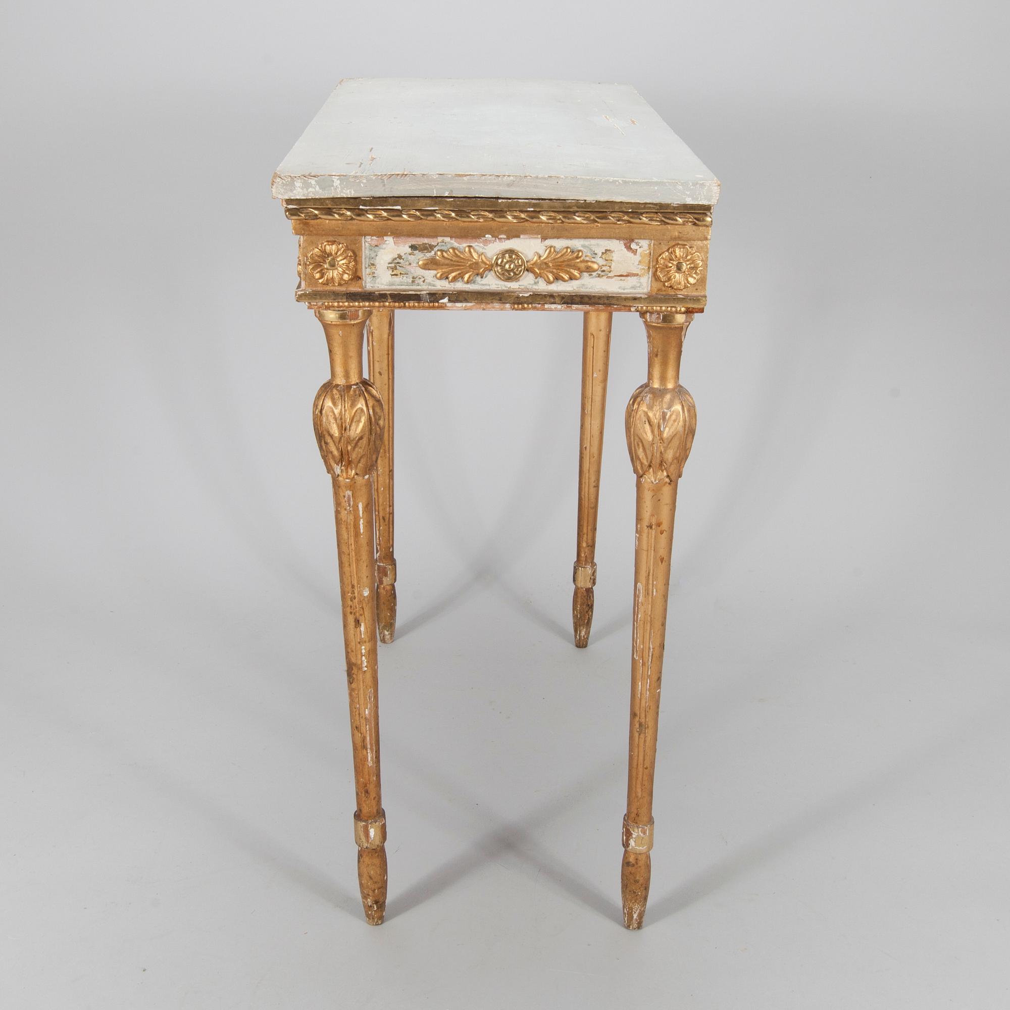 BORD / KONSOLBORD, sengustaviansk stil, sekelskiftet 1800/1900.