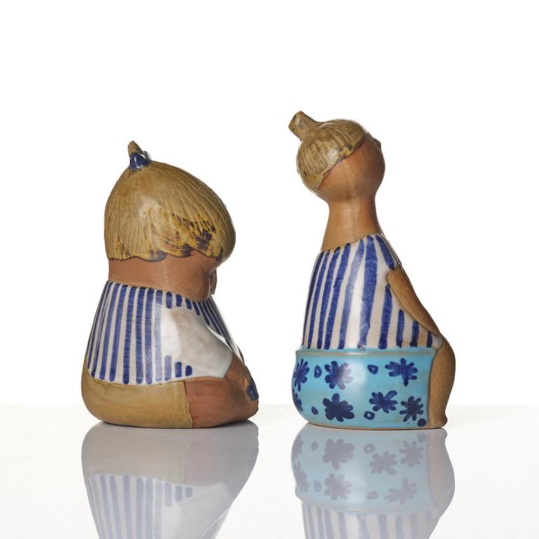Lisa Larson, figurines, 2 pcs, Gustavsberg.