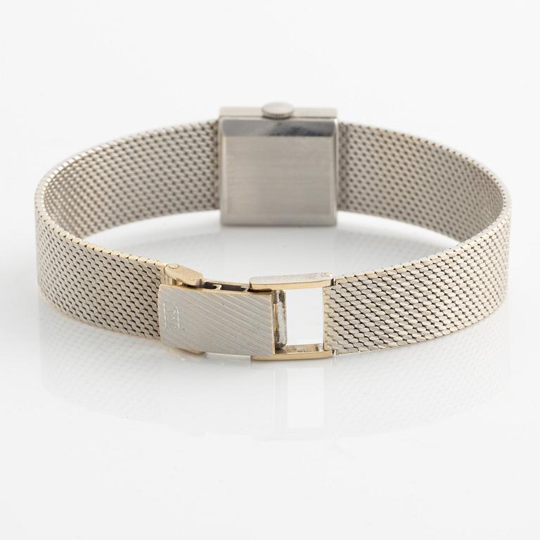 International Watch Co, rannekello, 18K valkokultaa, 16,5 mm.