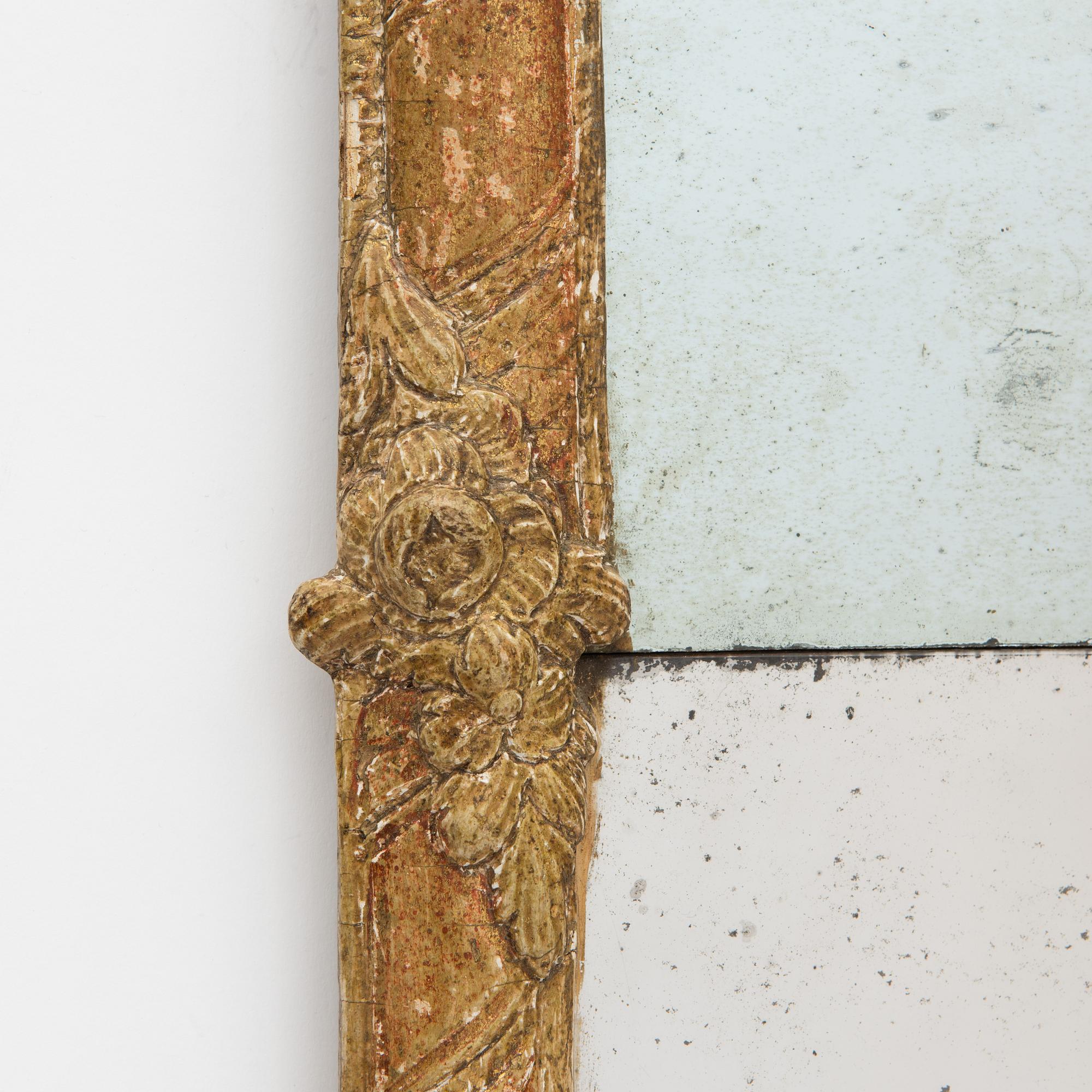 A Rococo mirror, Sweden, second half of the 18th Century.