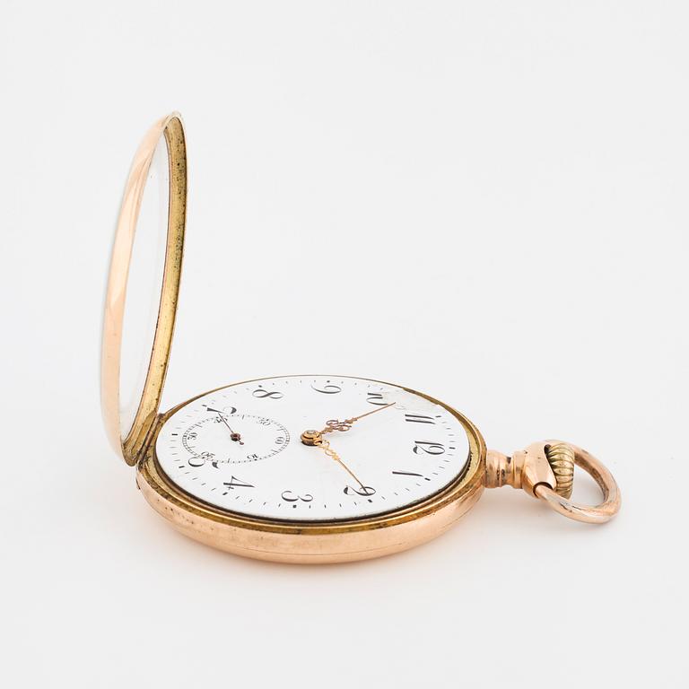 POCKET WATCH, case marked "JW", 50 mm.