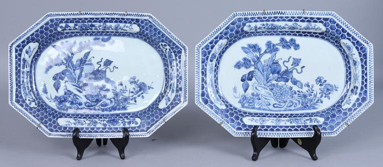 FAT, 4 st, porslin, Kina. 1700-tal.