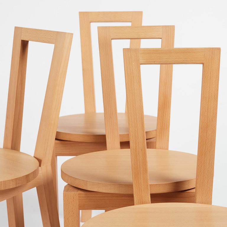 Navet, a set of six "Navet" chairs, Stockholm 2019.