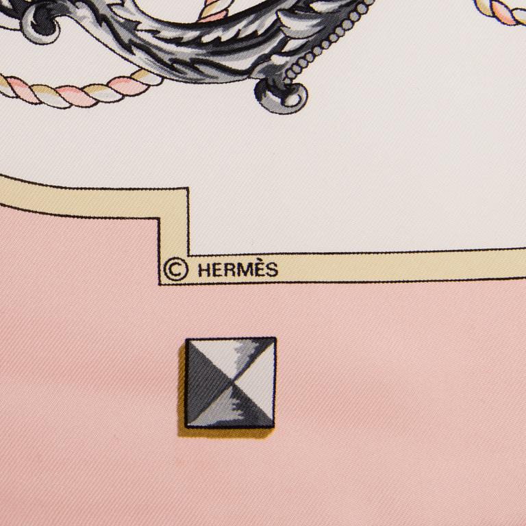 A "Les Clés" Hermès scarf.