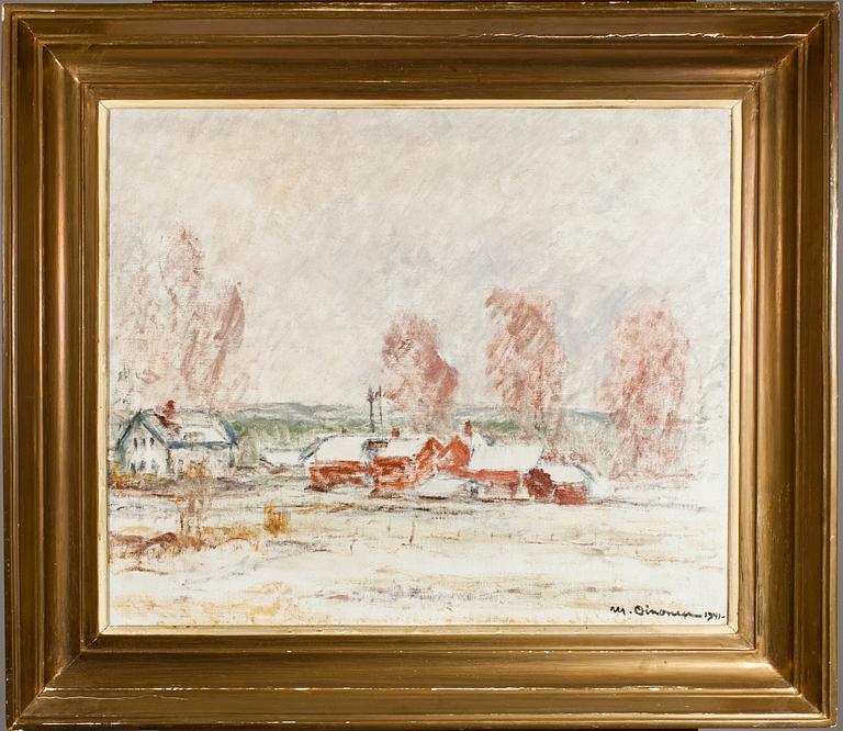 MIKKO OINONEN, öljy kankaalle, signeerattu ja päivätty 1941.