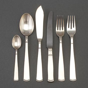 JACOB ÄNGMAN, 22 pieces of silver cutlery from GAB, Eskilstuna, 1968-81.