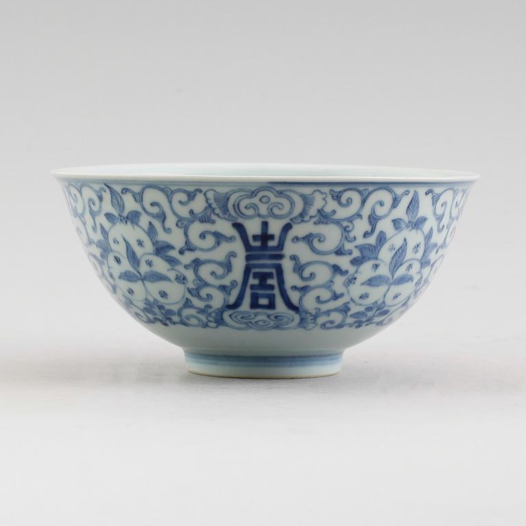 SKÅL, porslin, Kina, Mingstil, 1900-tal.