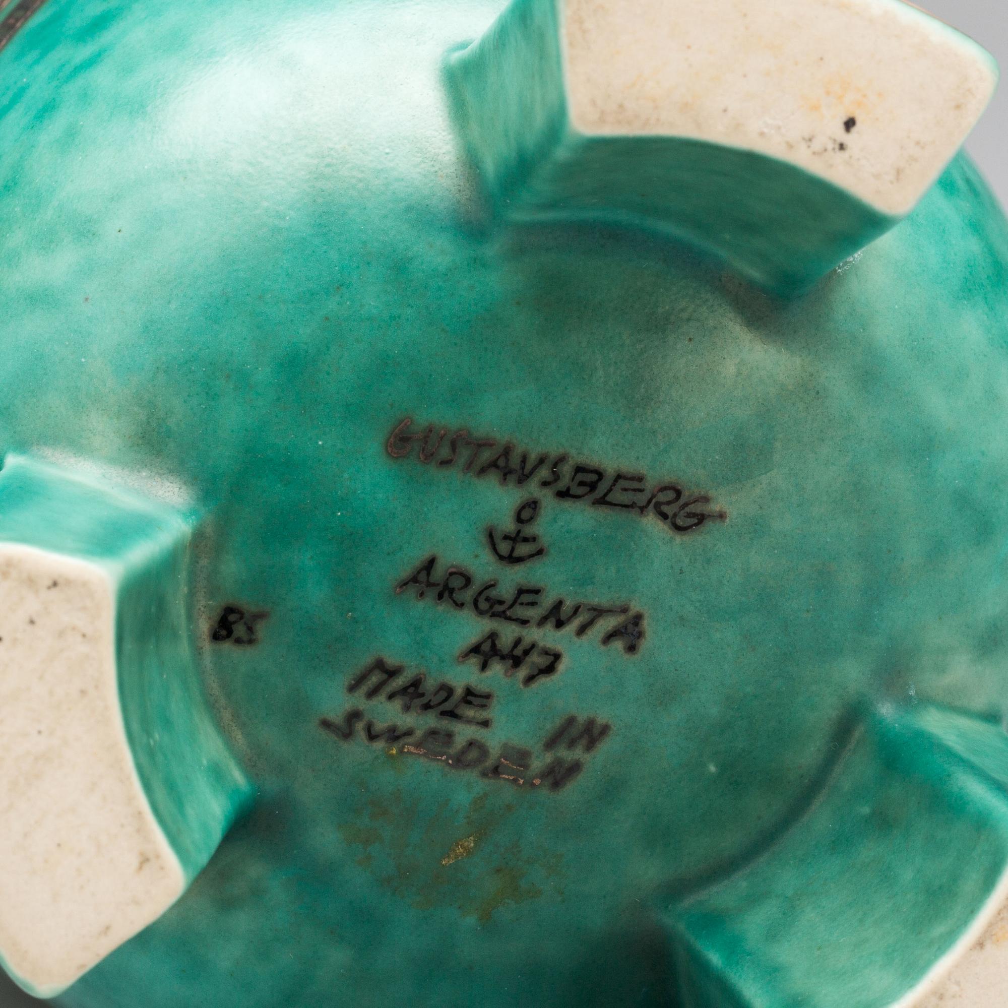 VAS, stengods, "Argenta", Wilhelm Kåge, Gustavsberg.