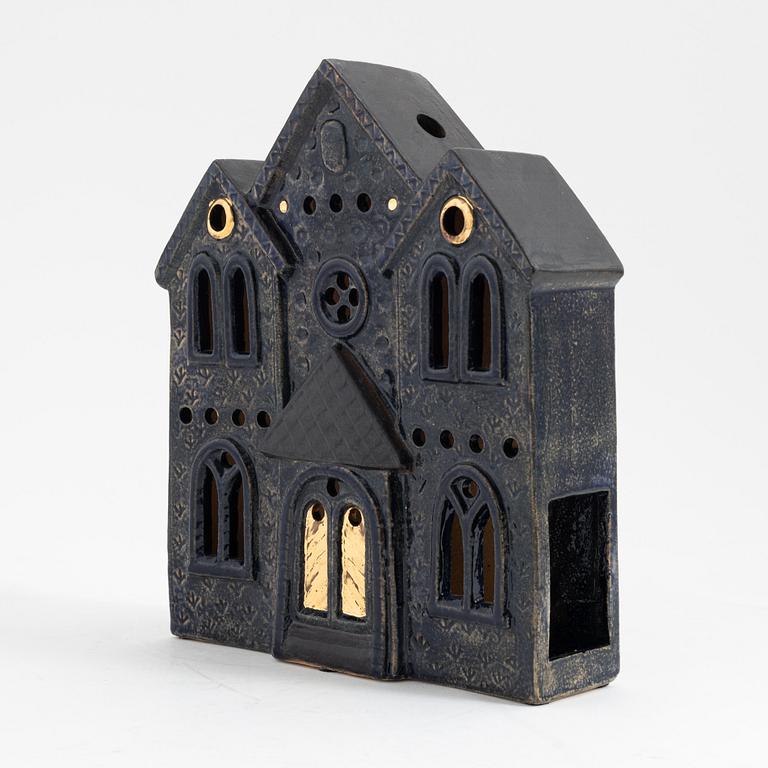 Lisa Larson, a stoneware lantern, 'JM huset' K-studion Gustavsberg, signed.