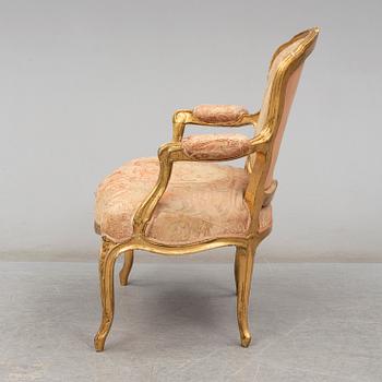 A Swedish Rococo 18th century armchair.