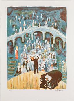 VICTOR SPARRE, mapp med 6 st färglitografier, signerade, daterade -90 och numrerade 31/95.