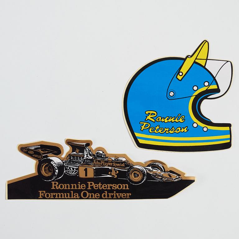 Samling memorabilia/föremål, Ronnie Peterson.