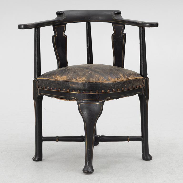 Puderstol, rokoko, 1700-talets andra hälft.