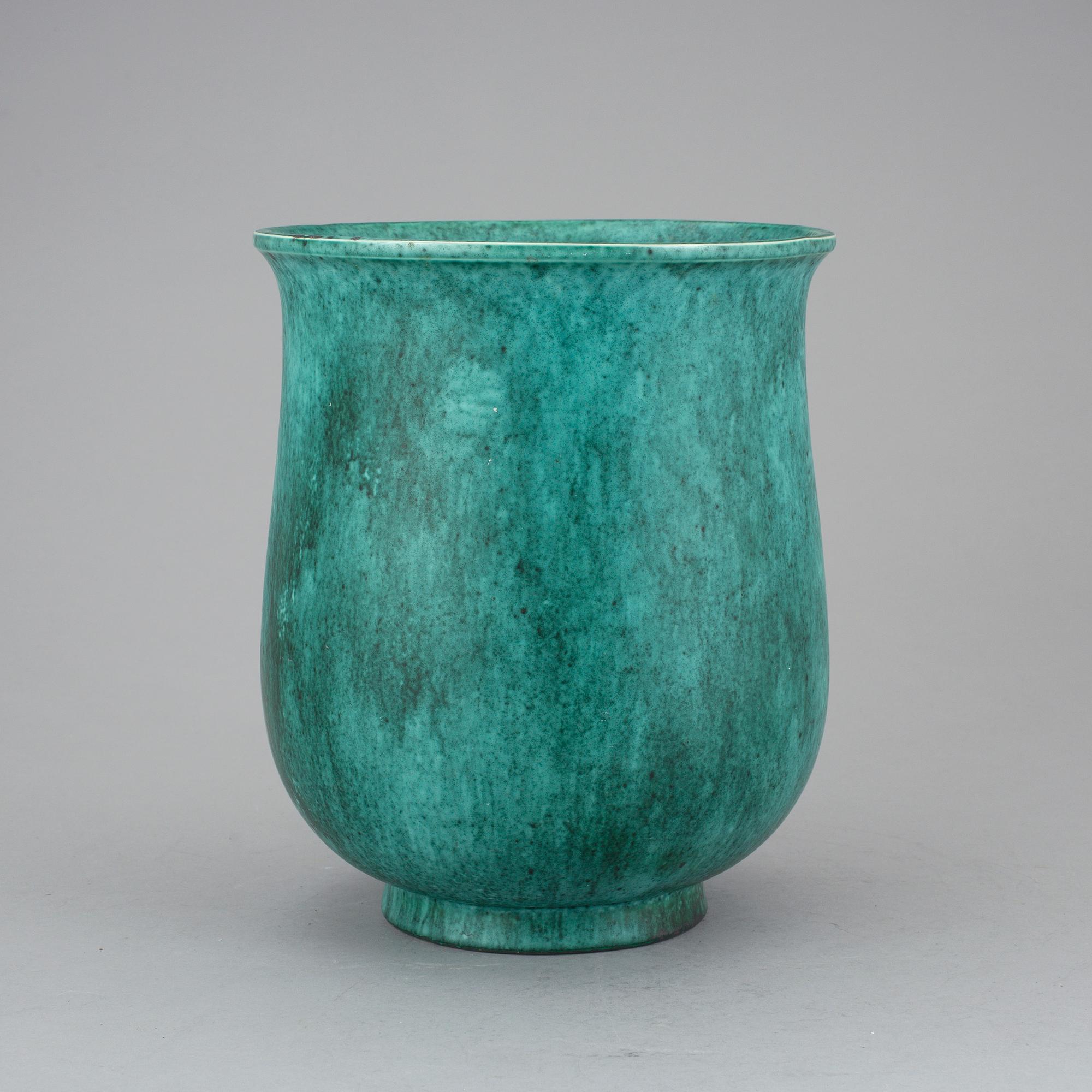 URNA / VAS, flintgods, Wilhelm Kåge, Gustavsberg, 1930-tal.