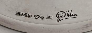 LJUSSTAKAR, 1 par, silver, Göthlin, Tesi, Göteborg 1967.