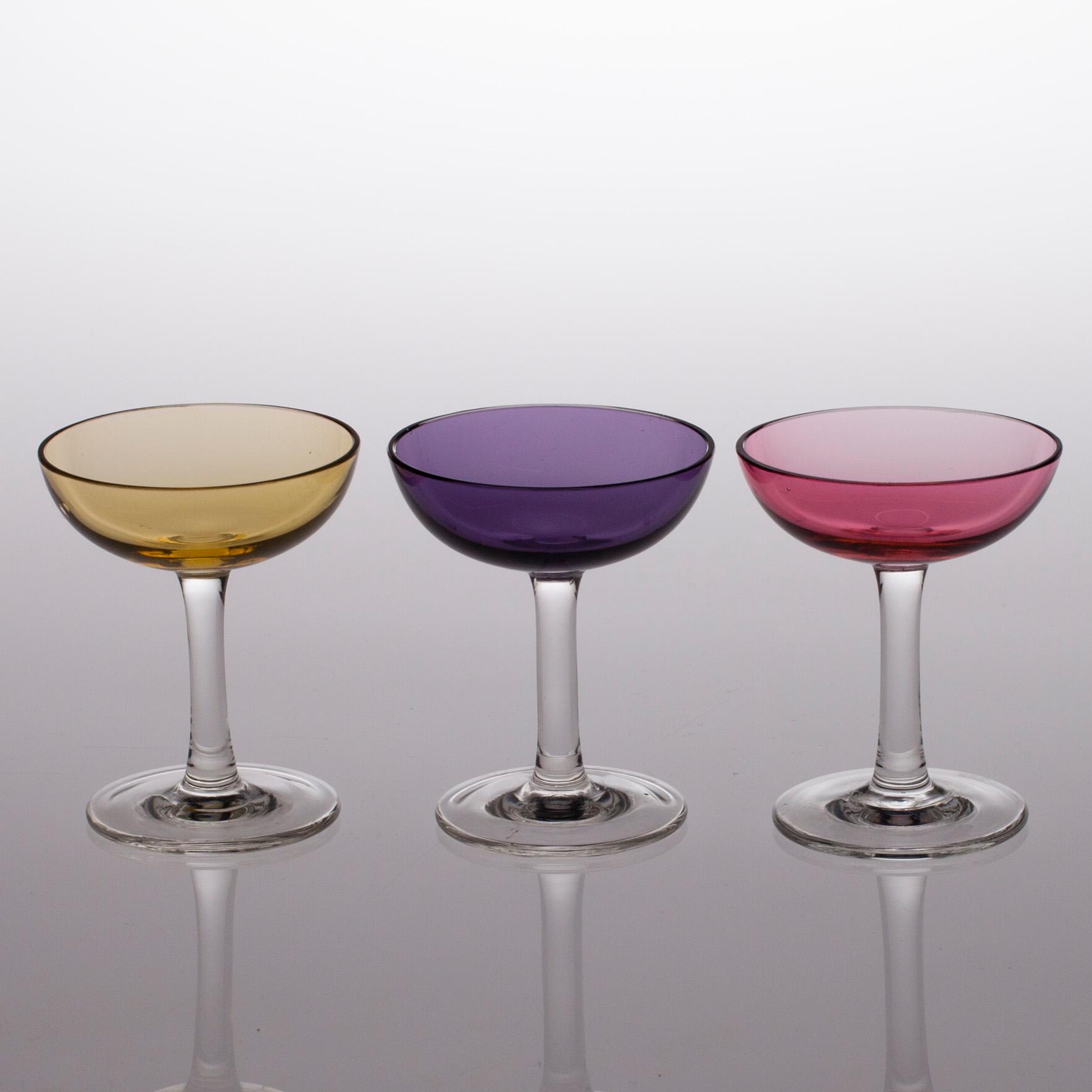 LIKÖRGLAS, 12 st, 1900-talets mitt.