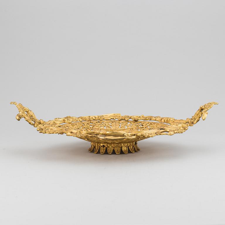 An ormolu and parcel-gilt table centerpiece, late 19th Century.