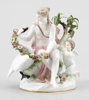 FIGURIN, porslin, Meissen, Omkring 1900.