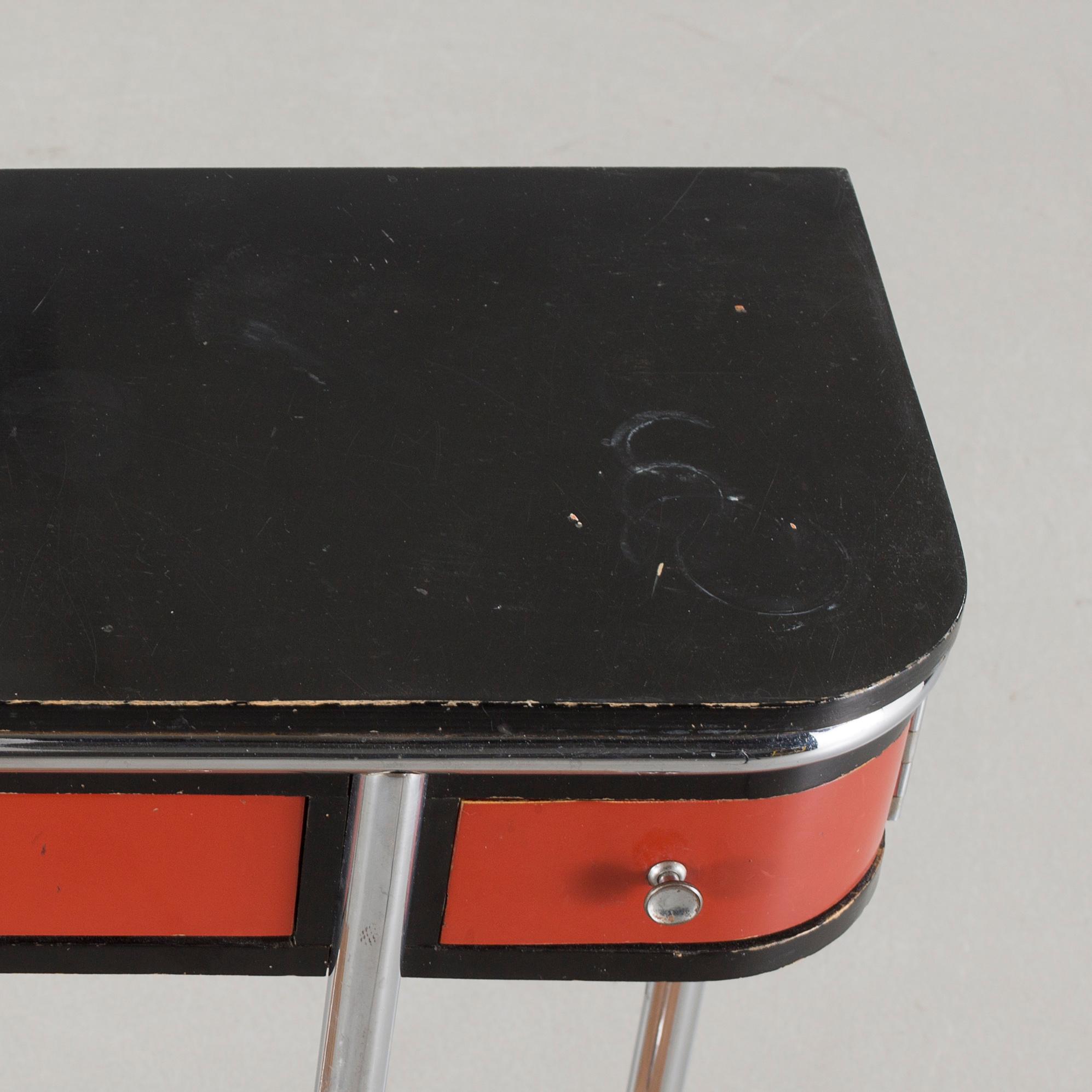 A sideboard by DS Stål-Möbler in Malmö, Sweden from the second quarter of the 20th century.