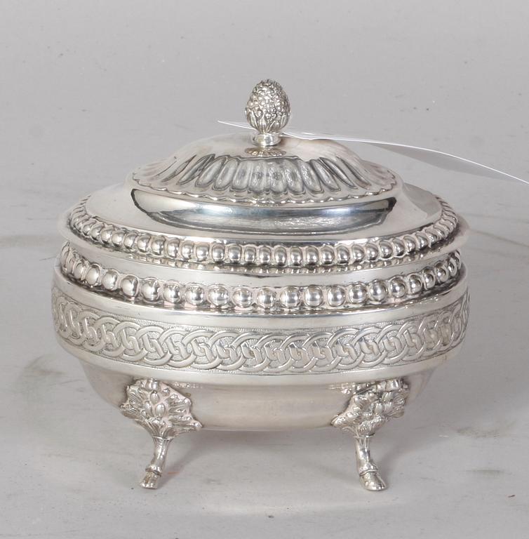 SOCKERSKRIN, silver. 1840.
