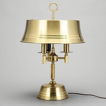 BORDSLAMPA, mässing, 1900-tal.