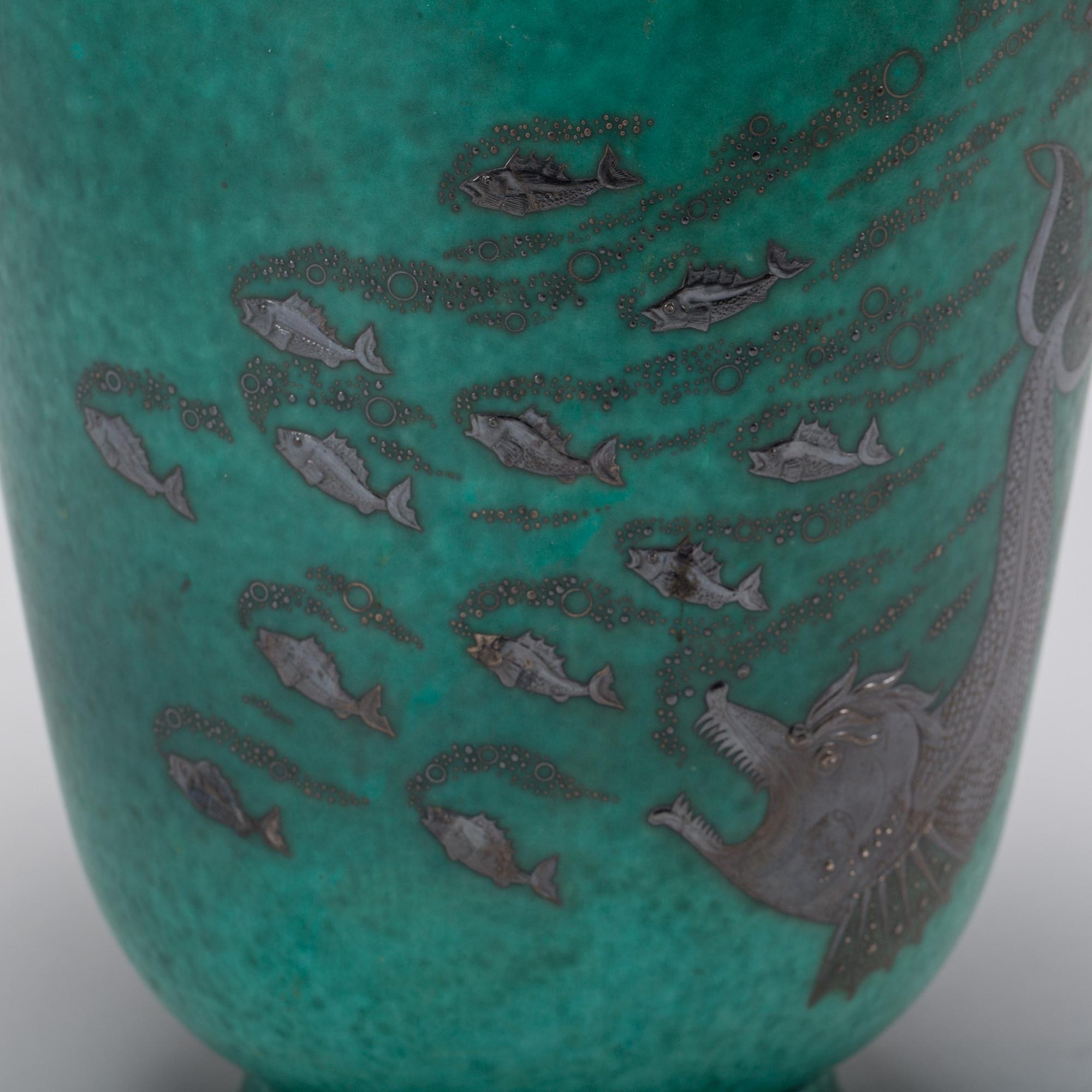 VAS, stengods, "Argenta", Wilhelm Kåge, Gustavsberg.