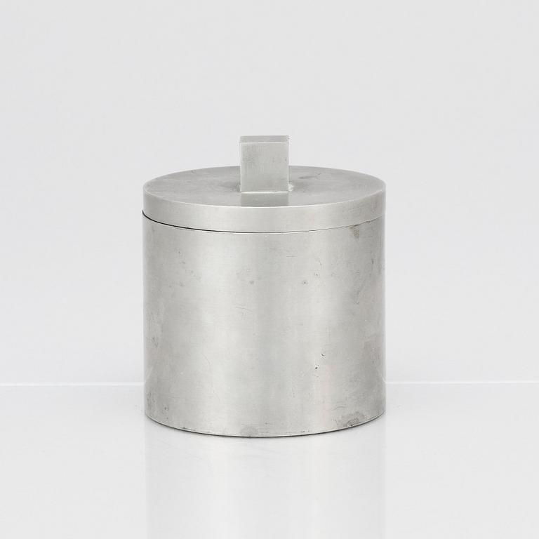 Björn Trägårdh, or Nils Fougstedt, a pewter lidded jar, Svenskt Tenn, Stockholm 1930.