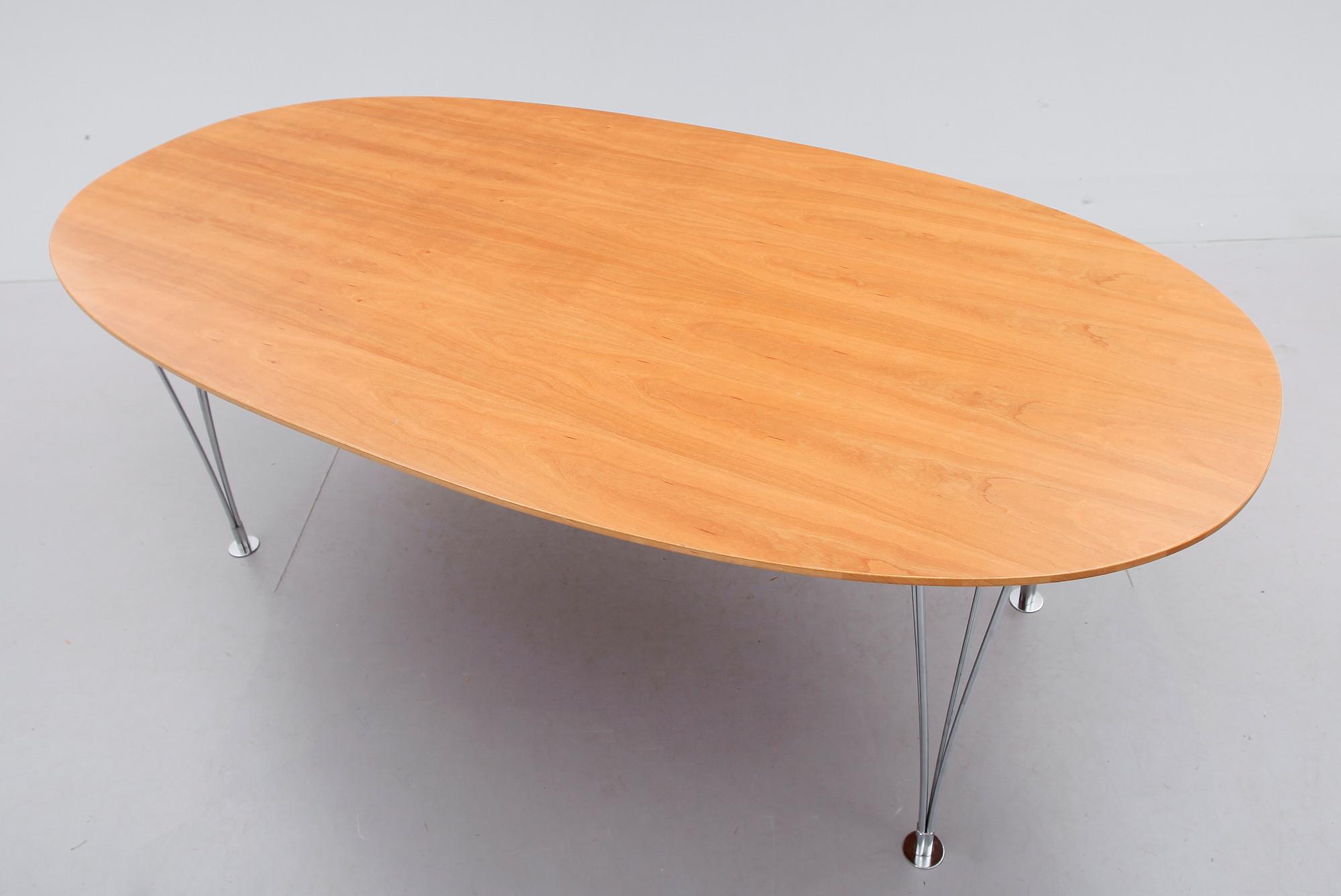 BORD, "Superelips", Bruno Mathsson, Piet Hein, Fritz Hansen, 1900-talets andra hälft.