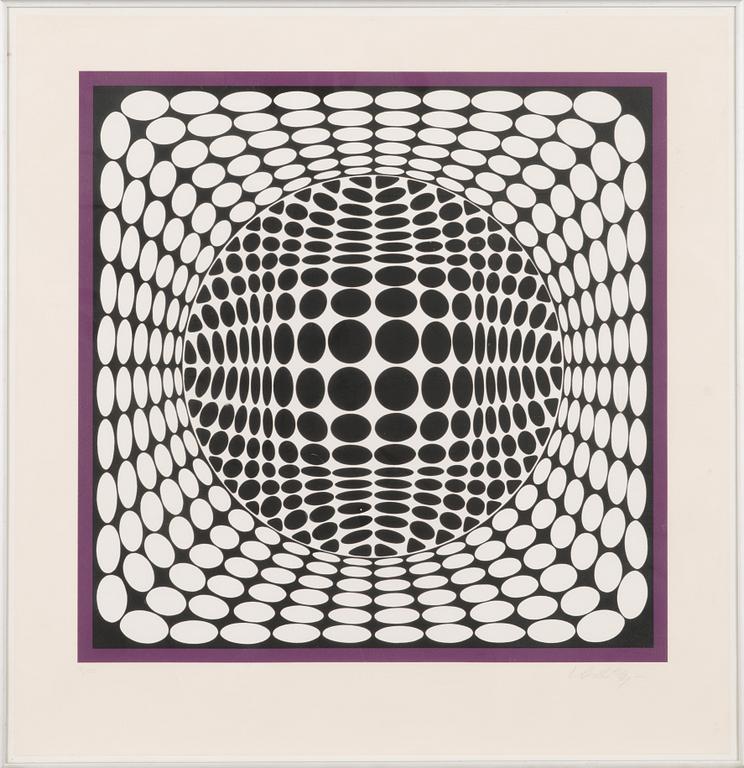 Victor Vasarely, silkscreen, signed and numbered 19/100.
