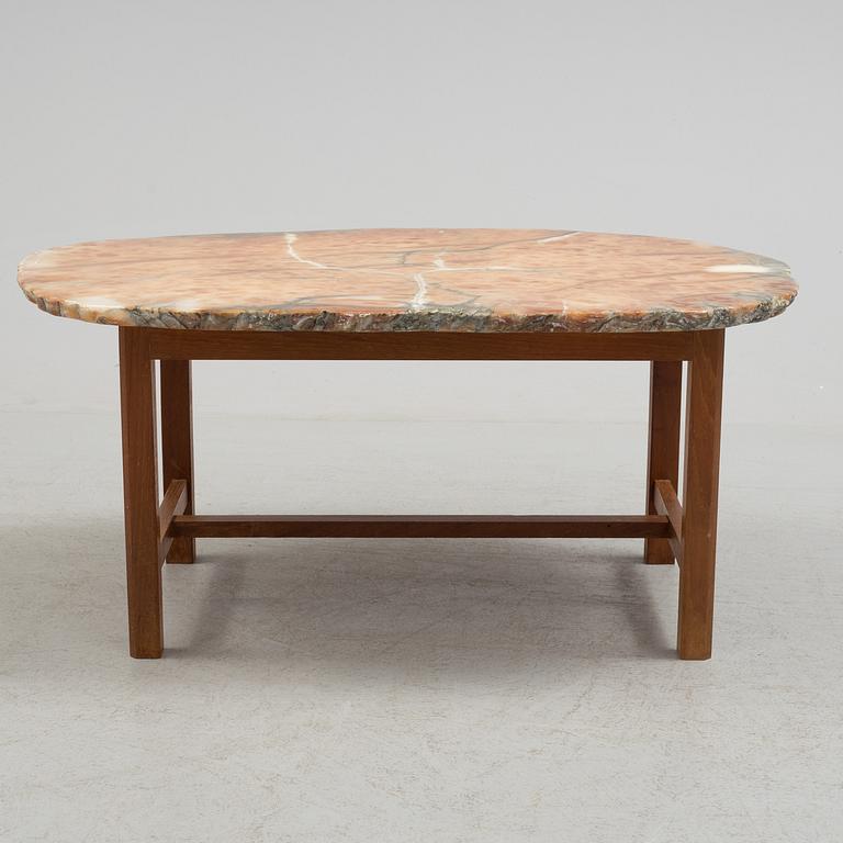 An agate and mahogany coffee table from Svenskt Tenn.