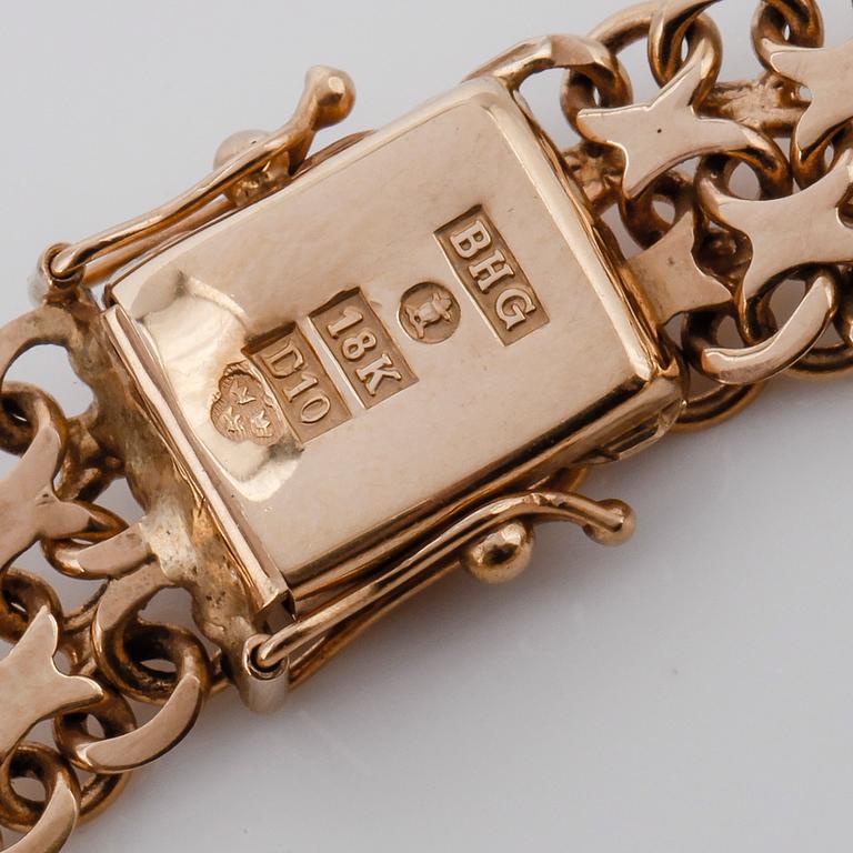 ARMBAND, 18K guld, svenska stämplar, 1978. Vikt ca 22 g.