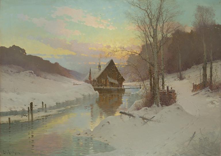 Elis Lindgren, Winter Landscape.